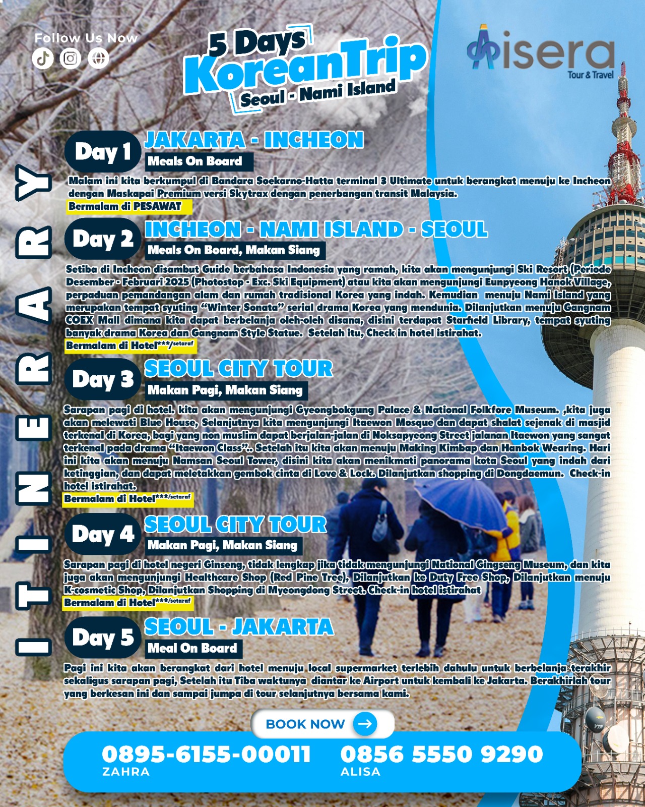 paket tour korea
